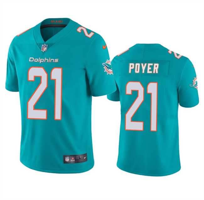 Men & Women & Youth Miami Dolphins #21 Jordan Poyer Aqua Vapor Limited Stitched Jersey->miami dolphins->NFL Jersey